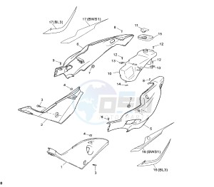 TZR 50 drawing SIDE COVERS