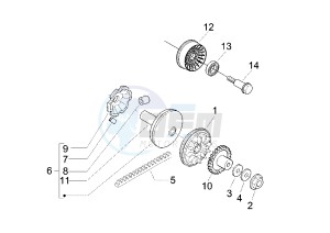 X8 200 drawing Driving pulley