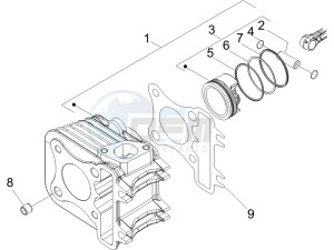 Zip 100 4T 2011-2014 (VieTnam) drawing Cylinder-piston-wrist pin unit