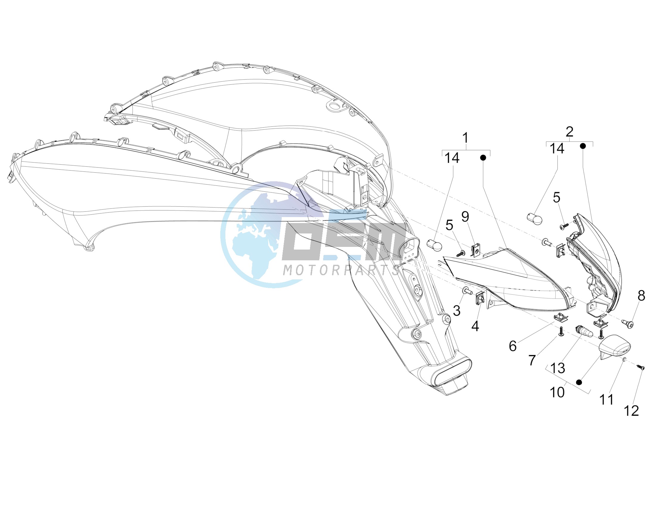 Rear headlamps - Turn signal lamps