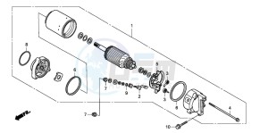 VFR800 drawing STARTING MOTOR