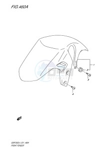 GSR750Z EU drawing FRONT FENDER