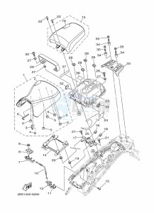 XT1200Z XT1200Z SUPER TENERE ABS (BP87) drawing SEAT