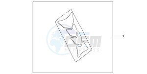 CBF600SA drawing TANK PAD HRC LOGO