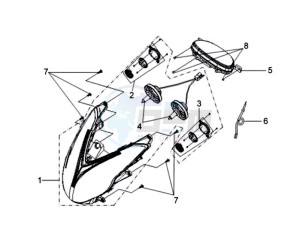 VS125S drawing HEADLAMP CPL  / DASHBOARD