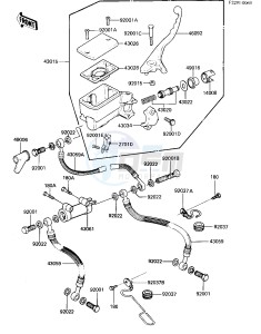 ZN 700 A [LTD SHAFT] (A1-A2) [LTD SHAFT] drawing FRONT MASTER CYLINDER