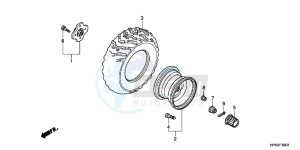 CBR650FAG CBR650F 6ED - (6ED) drawing REAR WHEEL