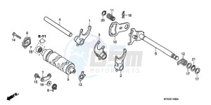 CRF230F9 Europe Direct - (ED / CMF) drawing GEARSHIFT DRUM