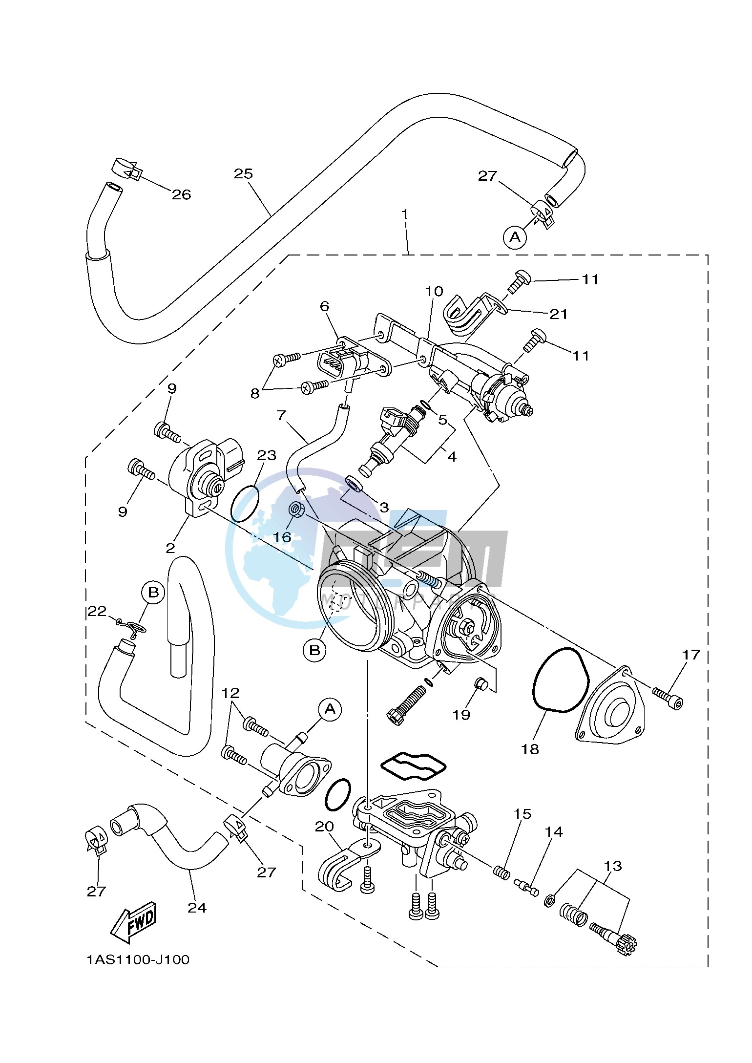 THROTTLE BODY ASSY 1