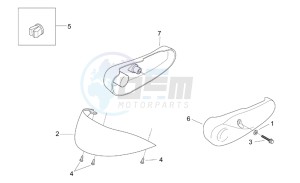 Mojito Retro 50 2t (eng. aprilia) drawing Front body VI