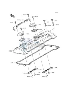 Z800 ZR800AFF FR GB XX (EU ME A(FRICA) drawing Cylinder Head Cover