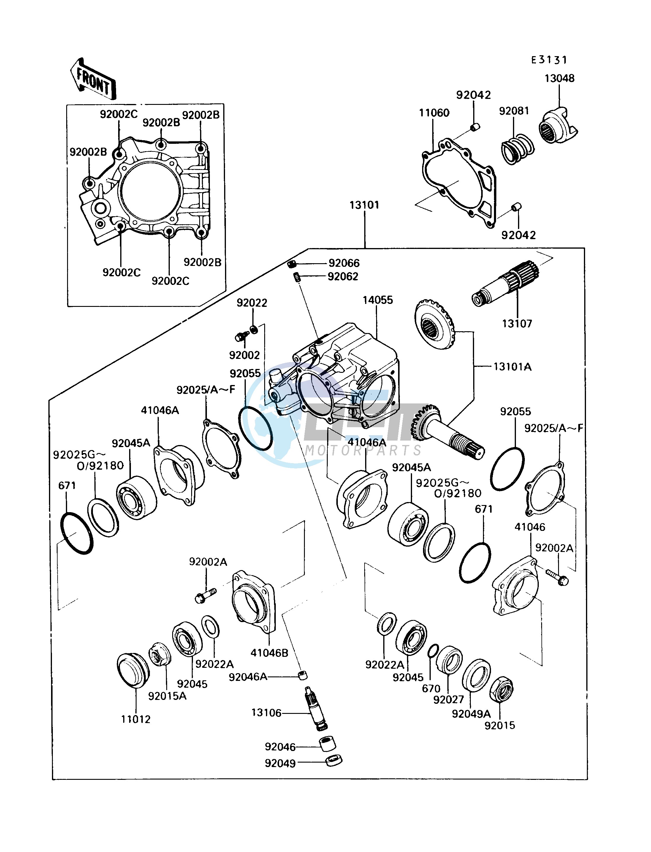 FRONT BEVEL GEAR