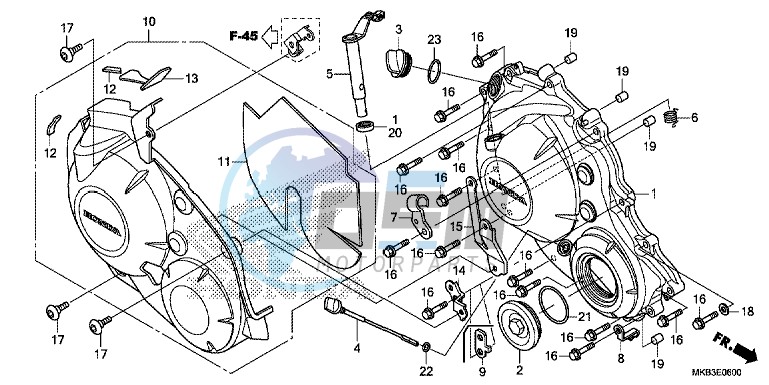 RIGHT CRANKCASE COVER