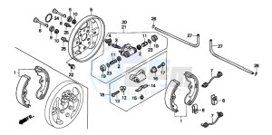 TRX300 FOURTRAX 300 drawing FRONT BRAKE PANEL (TRX300)