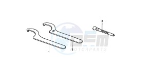 XR400R drawing SPANNER