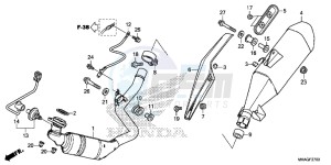 NC750SDG NC750X Europe Direct - (ED) drawing EXHAUST MUFFLER