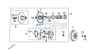 GTS 125 EFI drawing CLUTCH