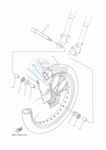 XTZ690D-B TENERE 700 (BW35) drawing FRONT WHEEL