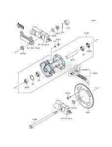 KLX125 KLX125CGF XX (EU ME A(FRICA) drawing Rear Hub