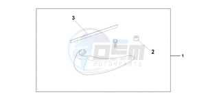 VT750C9 Korea - (KO / MK) drawing CHROME FRONT FEND