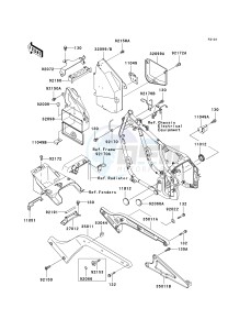 VN 800 A [VULCAN 800] (A10-A11) [VULCAN 800] drawing FRAME FITTINGS