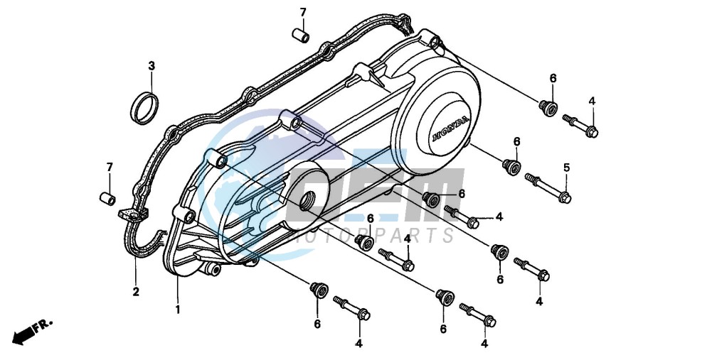 LEFT CRANKCASE COVER (1)