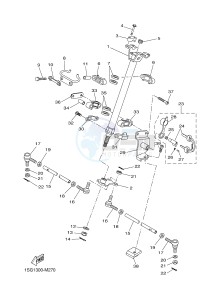 YFM350FWA GRIZZLY 350 4WD (1SG2) drawing STEERING