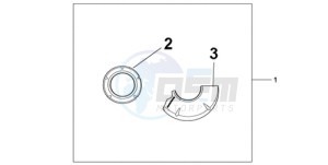 CBR1000RA9 U / ABS MME SPC drawing CARBON CRANKCASE COVER SET