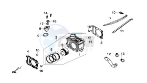 GTS 125I 2014 ABS drawing CYLINDER MET PISTON / CYLINDER GASKETS TOP AND BOTTOM