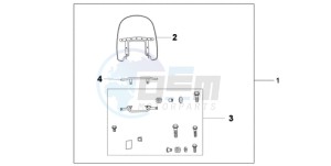 VT750CA9 UK - (E / MKH ST) drawing CUSTOM WINDSHIELD