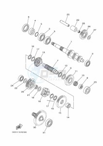 YXM700E YX70MPL (B5FP) drawing TRANSMISSION