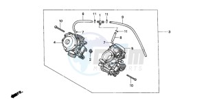 VT600C drawing CARBURETOR (ASSY.)