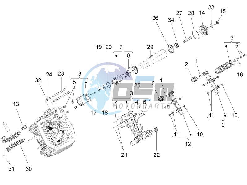 LH cylinder timing system