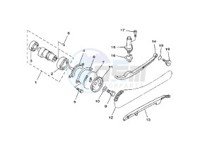 YP MAJESTY DX 250 drawing CAMSHAFT -CHAIN