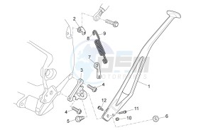 SXV 450 SXV 450-550 STREET LEGAL drawing Central stand