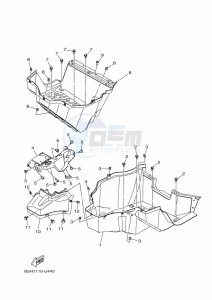 YXZ1000E YXZ1000R (B5J4) drawing STAND & FOOTREST