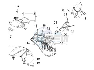 Runner 50 Pure Jet Race drawing Wheel housing - Mudguard