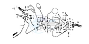 SA50S drawing HANDLE LEVER/SWITCH/CABLE