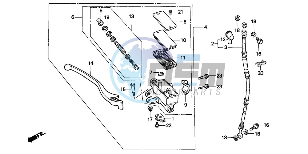 FR. BRAKE MASTER CYLINDER