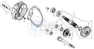 JET 50 KH ENGINE drawing CRANKCASE - DRIVE SHAFT - CRANKCASE