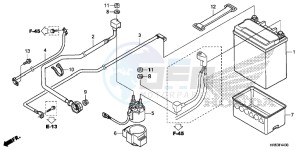 TRX500FA6F TRX500FA ED drawing BATTERY