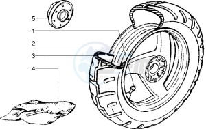 NRG 50 Extreme ZAPC220-210 drawing Rear wheel (Vehicle with rear drum brake)