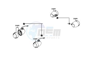 AGILITY DELIVER 50cc drawing Front Winker