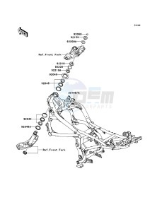 VERSYS KLE650CBF GB XX (EU ME A(FRICA) drawing Frame