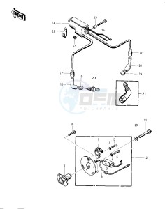 KZ 400 D (D3-D4) drawing IGNITION  -- 76 -77 KZ400 - D3_D4- -