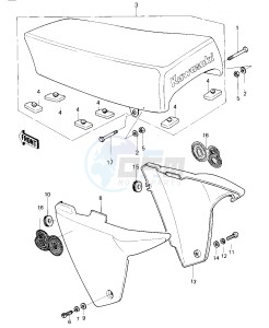 KDX 80 A [KDX80] (A1-A2) [KDX80] drawing SEAT_SIDE COVERS