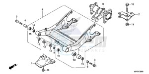 TRX420FMD TRX420 Europe Direct - (ED) drawing SWINGARM