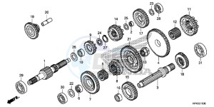 TRX420TMD TRX420 Europe Direct - (ED) drawing TRANSMISSION