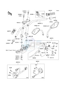 ZR 1000 B [Z1000] (7F-8F) B7F drawing HANDLEBAR