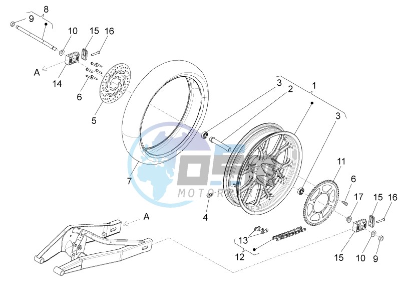 Rear wheel